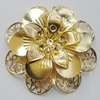 Iron Cabochons. Fashion jewelry findings. Lead-free. Flower 60mm Sold by Bag