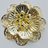 Iron Cabochons. Fashion jewelry findings. Lead-free. Flower 59mm Sold by Bag