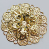 Iron Cabochons. Fashion jewelry findings. Lead-free. Flower 50mm Sold by Bag