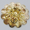 Iron Cabochons. Fashion jewelry findings. Lead-free. Flower 50mm Sold by Bag