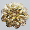 Iron Cabochons. Fashion jewelry findings. Lead-free. Flower 58mm Sold by Bag