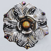 Iron Cabochons With Resin Beads. Fashion jewelry findings. Lead-free. Flower 69mm Sold by Bag