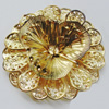 Iron Cabochons. Fashion jewelry findings. Lead-free. Flower 58mm Sold by Bag