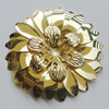 Iron Cabochons. Fashion Jewelry Findings. Lead-free. Flower 62mm. Sold by Bag