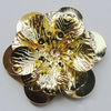 Iron Cabochons. Fashion Jewelry Findings. Lead-free. Flower 48mm. Sold by Bag