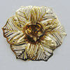 Iron Cabochons. Fashion Jewelry Findings. Lead-free. Flower 52mm. Sold by Bag