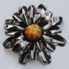 Iron Cabochons With Resin Beads. Fashion Jewelry Findings. Lead-free. Flower 46mm. Sold by Bag