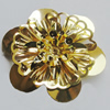 Iron Cabochons. Fashion Jewelry Findings. Lead-free. Flower 50mm. Sold by Bag