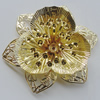 Iron Cabochons. Fashion Jewelry Findings. Lead-free. Flower 52mm. Sold by Bag