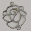 Iron Connector. Fashion Jewelry Findings. Lead-free. Flower 13x15mm. Sold by Bag