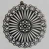 Iron Pendant. Fashion Jewelry Findings. Lead-free. 60mm Sold by Bag