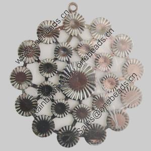 Iron Pendant. Fashion Jewelry Findings. Lead-free. 58mm Sold by Bag