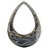 Iron Pendant. Fashion Jewelry Findings. Lead-free. Teardrop 63x86mm Sold by Bag