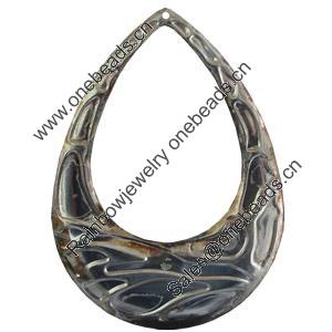 Iron Pendant. Fashion Jewelry Findings. Lead-free. Teardrop 63x86mm Sold by Bag