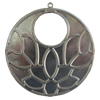 Iron Pendant. Fashion Jewelry Findings. Lead-free. 65mm Sold by Bag