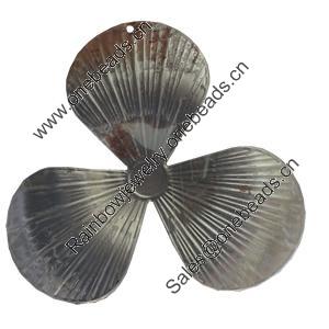 Iron Pendant. Fashion Jewelry Findings. Lead-free. Flower 75x75mm Sold by Bag