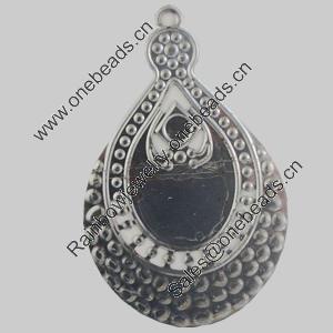 Iron Pendant. Fashion Jewelry Findings. Lead-free. 67x43mm Sold by Bag