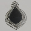 Iron Pendant. Fashion Jewelry Findings. Lead-free. 63x48mm Sold by Bag
