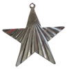 Iron Pendant. Fashion Jewelry Findings. Lead-free. Star 33x30mm Sold by Bag