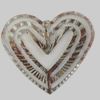 Iron Pendant. Fashion Jewelry Findings. Lead-free. Heart 26x30mm Sold by Bag