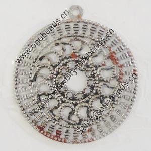 Iron Pendant. Fashion Jewelry Findings. Lead-free. 30mm Sold by Bag