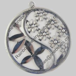 Iron Pendant. Fashion Jewelry Findings. Lead-free. 35mm Sold by Bag