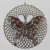 Iron Pendant. Fashion Jewelry Findings. Lead-free. 64mm Sold by Bag