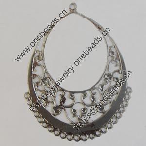 Iron Connector. Fashion Jewelry Findings. Lead-free. 46x60mm. Sold by Bag