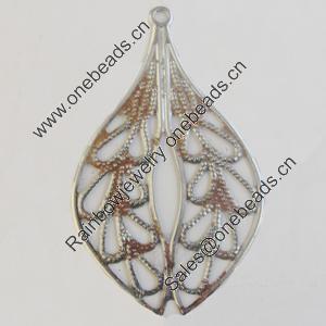 Iron Pendant. Fashion Jewelry Findings. Lead-free. 35x58mm Sold by Bag