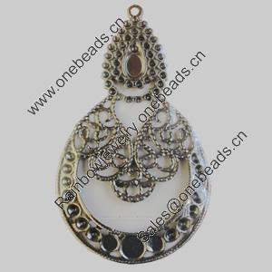 Iron Pendant. Fashion Jewelry Findings. Lead-free. 36x60mm Sold by Bag