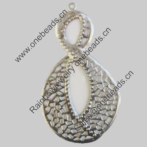 Iron Pendant. Fashion Jewelry Findings. Lead-free. 46x78mm Sold by Bag