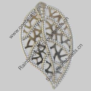 Iron Pendant. Fashion Jewelry Findings. Lead-free. Leaf 22x35mm Sold by Bag