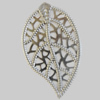 Iron Pendant. Fashion Jewelry Findings. Lead-free. Leaf 22x35mm Sold by Bag