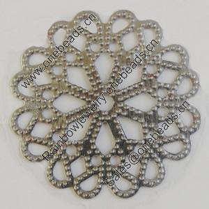 Iron Beads. Fashion Jewelry Findings. Lead-free. 24mm Sold by Bag