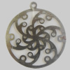 Iron Pendant. Fashion Jewelry Findings. Lead-free. 27mm Sold by Bag