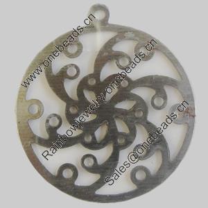 Iron Pendant. Fashion Jewelry Findings. Lead-free. 27mm Sold by Bag
