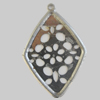Iron Pendant. Fashion Jewelry Findings. Lead-free. 24x37mm Sold by Bag