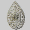 Iron Pendant. Fashion Jewelry Findings. Lead-free. Teardrop 32x48mm Sold by Bag