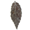 Iron Pendant. Fashion Jewelry Findings. Lead-free. Leaf 20x50mm Sold by Bag
