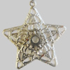 Iron Pendant. Fashion Jewelry Findings. Lead-free. Star 40mm Sold by Bag