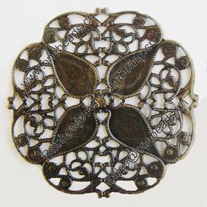 Iron Cabochons. Fashion Jewelry Findings. Lead-free. 62mm Sold by Bag