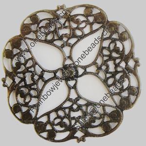Iron Cabochons. Fashion Jewelry Findings. Lead-free. 63mm Sold by Bag