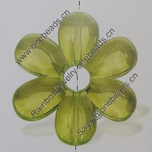 Transparent Acrylic Beads. Fashion Jewelry Findings. Flower 45mm Sold by Bag