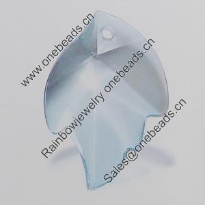 Transparent Acrylic Pendant. Fashion Jewelry Findings. Leaf 38x26mm Sold by Bag