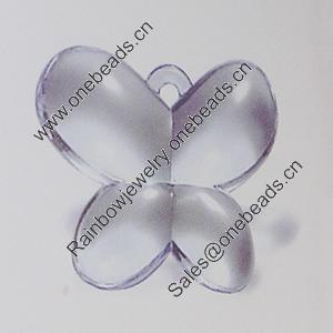 Transparent Acrylic Pendant. Fashion Jewelry Findings. 22x26mm Sold by Bag