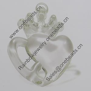 Transparent Acrylic Pendant. Fashion Jewelry Findings. 42x55mm Sold by Bag