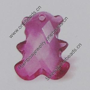 Transparent Acrylic Pendant. Fashion Jewelry Findings. 17x15mm Sold by Bag