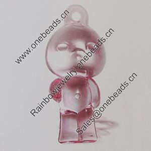 Transparent Acrylic Pendant. Fashion Jewelry Findings. 24x53mm Sold by Bag