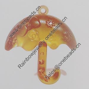 Transparent Acrylic Pendant. Fashion Jewelry Findings. Umbrella 54x48mm Sold by Bag