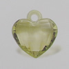 Transparent Acrylic Pendant. Fashion Jewelry Findings. Heart 19x18mm Sold by Bag